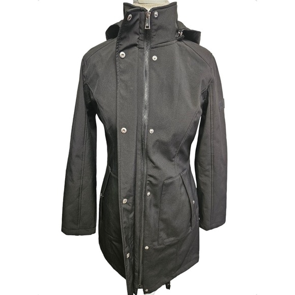 Black Ralph Lauren XS Full Zip and Button Winter Pea Coat NWOT - Picture 2 of 12